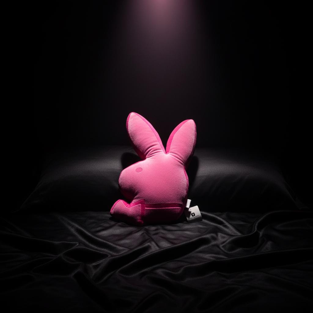 Розовая подушка-голова кролика Playboy (2004) – С оригинальными бирками