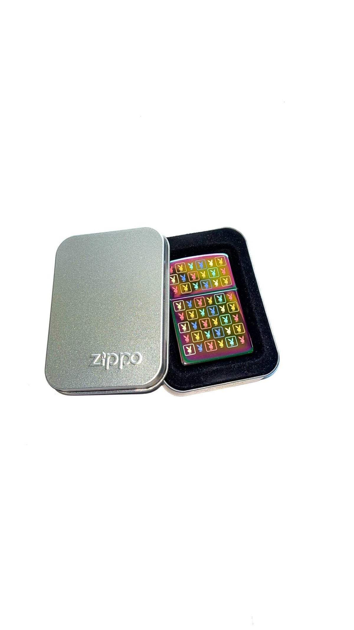 Playboy Multicolour Monogram Zippo Lighter (2004 Collection) – New in Packaging