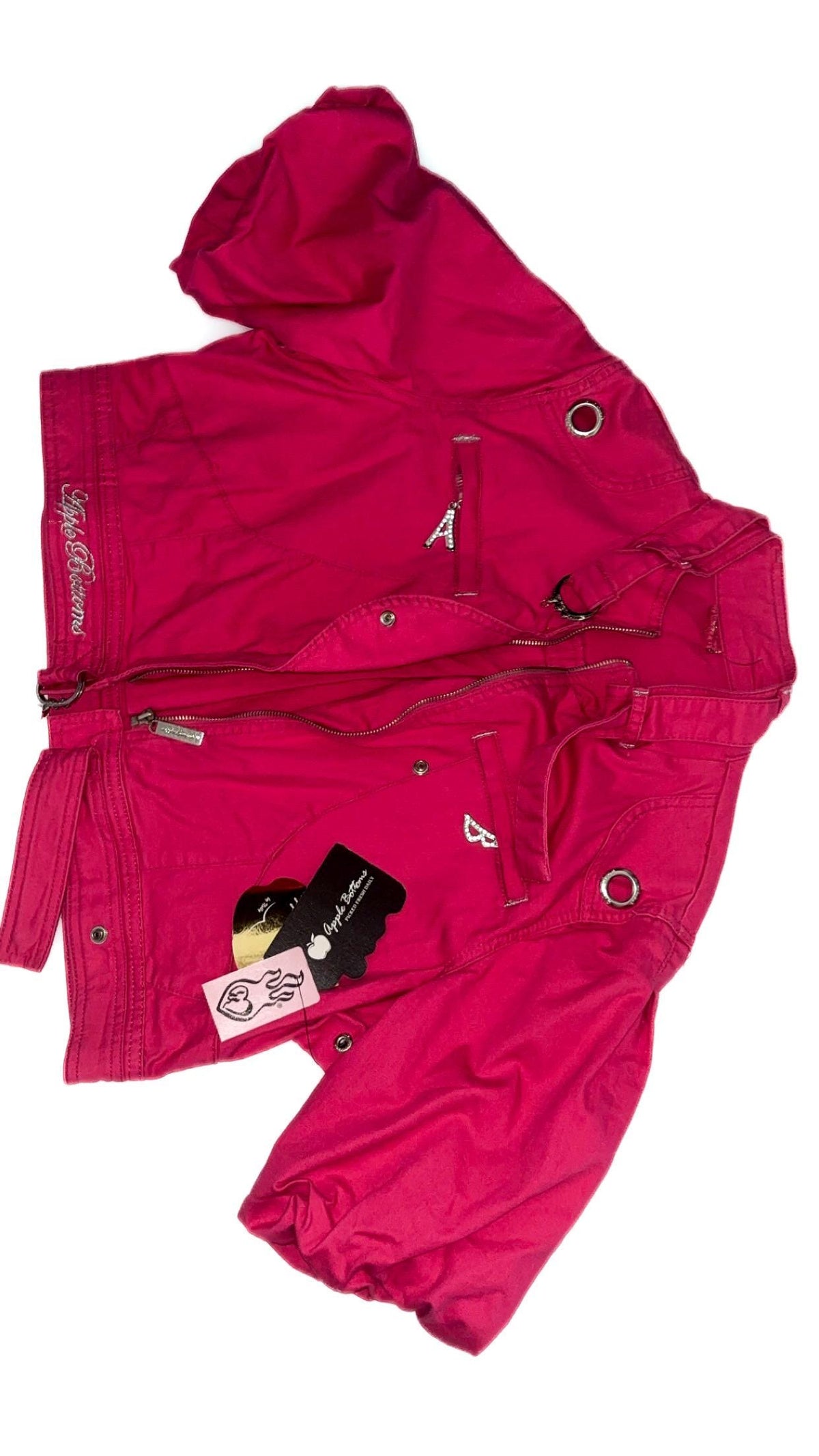 Apple Bottoms Fuchsia Pink Short-Sleeve Biker Jacket – US 1X, New With Tags