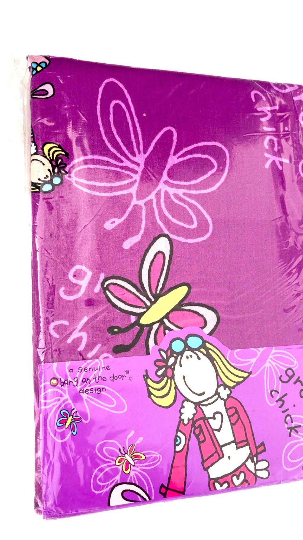 Пара фиолетовых хлопковых штор Groovy Chick, 168 × 183 см — новые, в упаковке