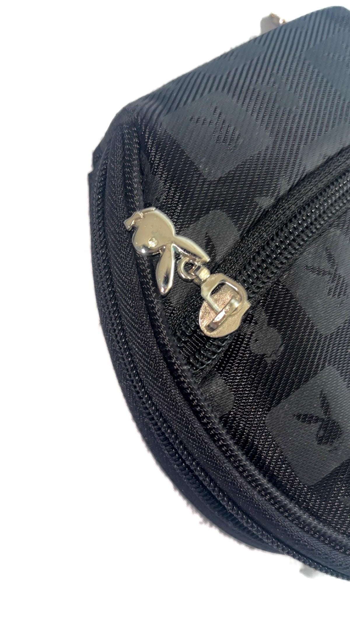 Playboy Black Monogram Zip-Around CD Case (2007) – New With Tags