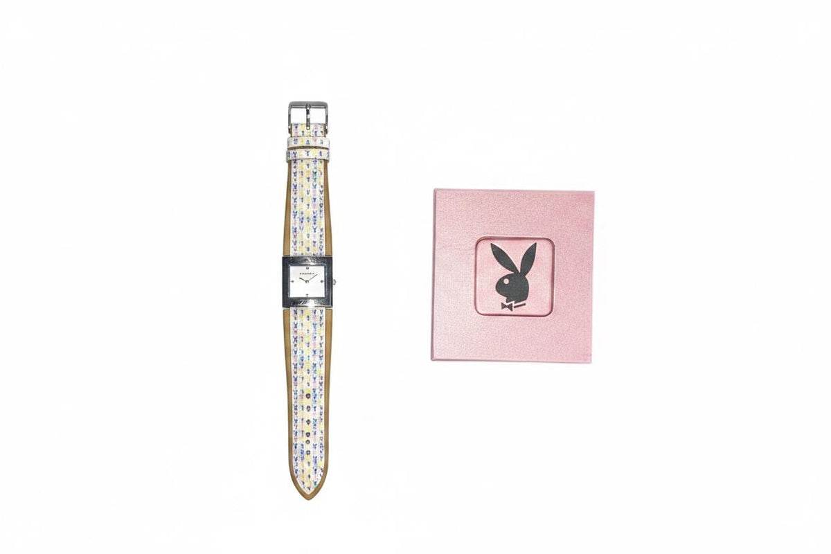 Playboy Multicolour Rabbit Head Monogram Wristwatch (2003) – New in Packaging