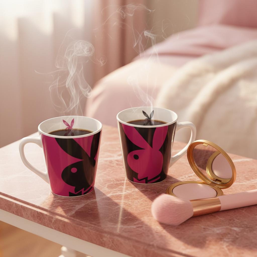 Playboy Bunny Mug Set of 2 (2006) – New in Original Packaging