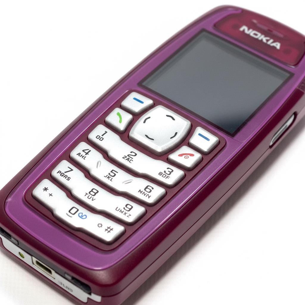 Nokia 3100 Deep Pink Mobile Phone (2003) – New in Original Packaging