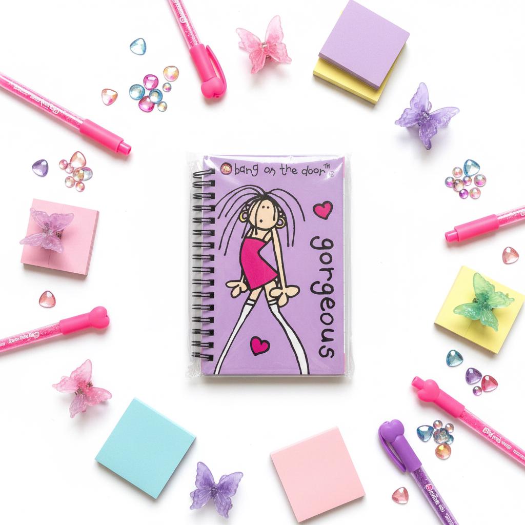 Bang On The Door Gorgeous Purple A5 Spiral Notebook – New & Sealed