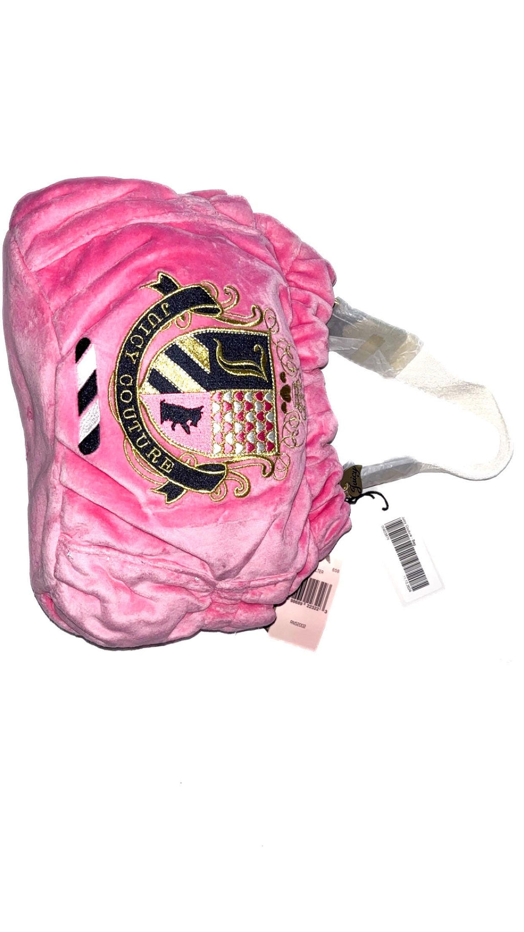 Juicy Couture Pink Velvet Crest Shoulder Bag – New With Tags