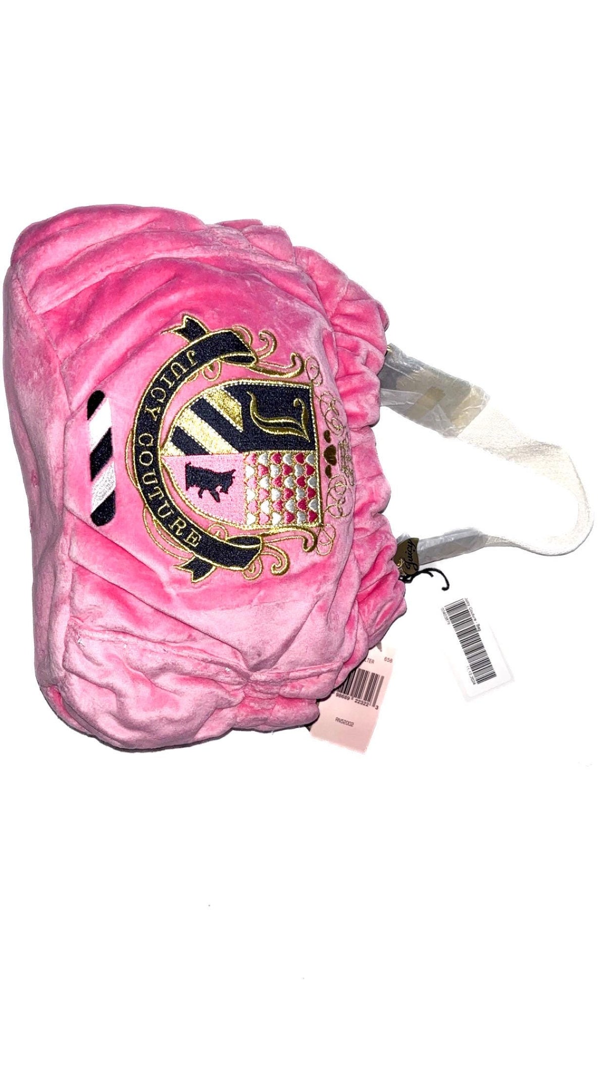 Juicy Couture Pink Velvet Crest Shoulder Bag – New With Tags