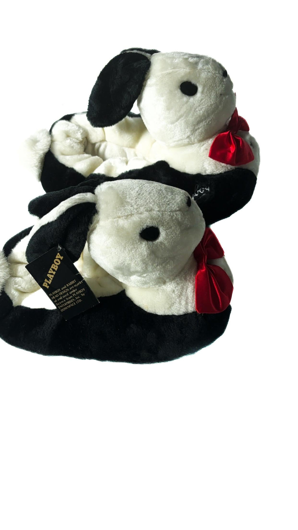 Pantuflas vintage de la mascota Bunny de Playboy (años 80) – Nuevas con etiqueta