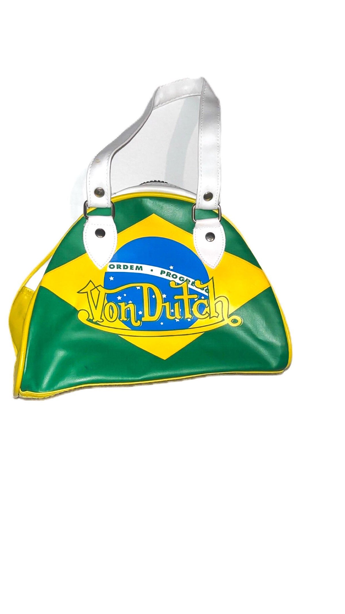 Vintage Von Dutch Brazil Flag Bowler Bag – Refurbished