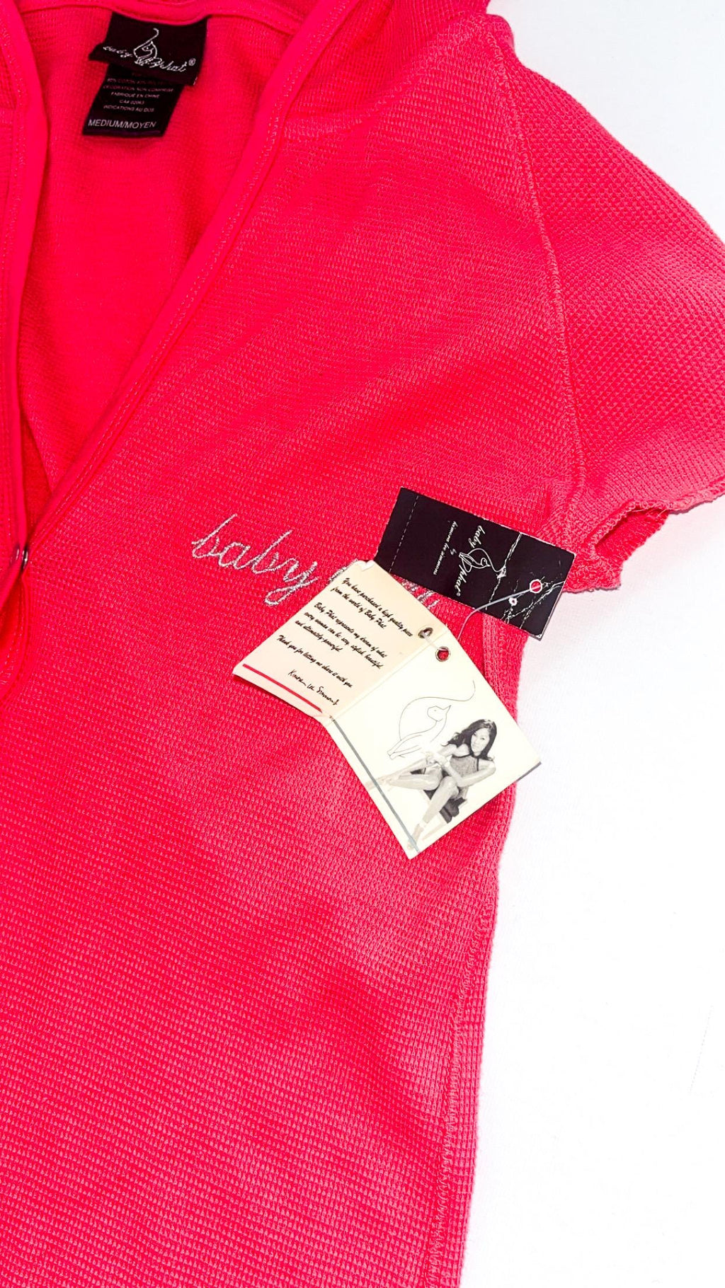 Baby Phat Coral Hooded Tee – Medium, New With Tags