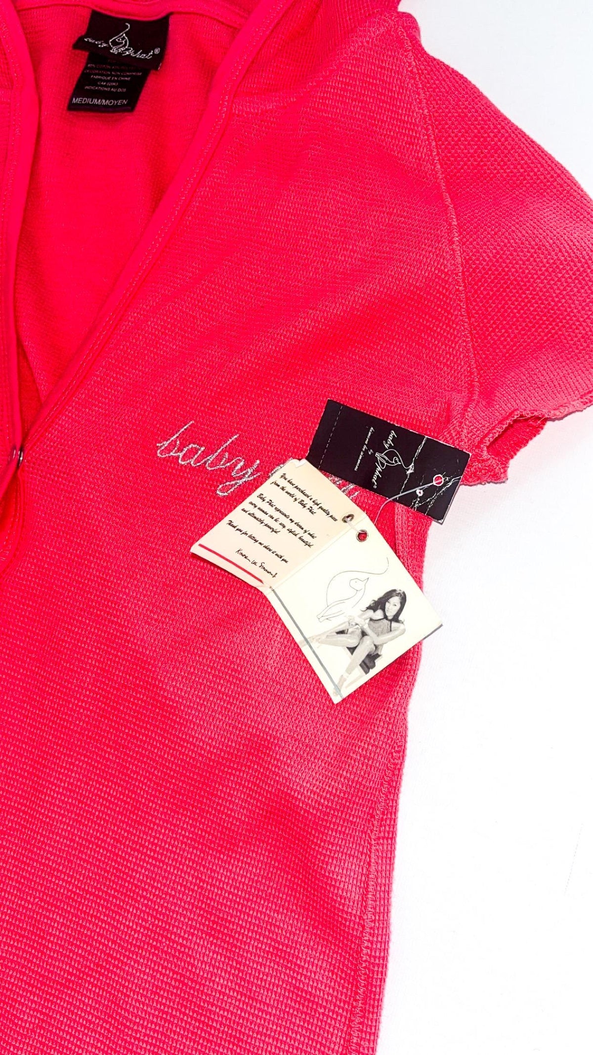 Baby Phat Coral Hooded Tee – Medium, New With Tags