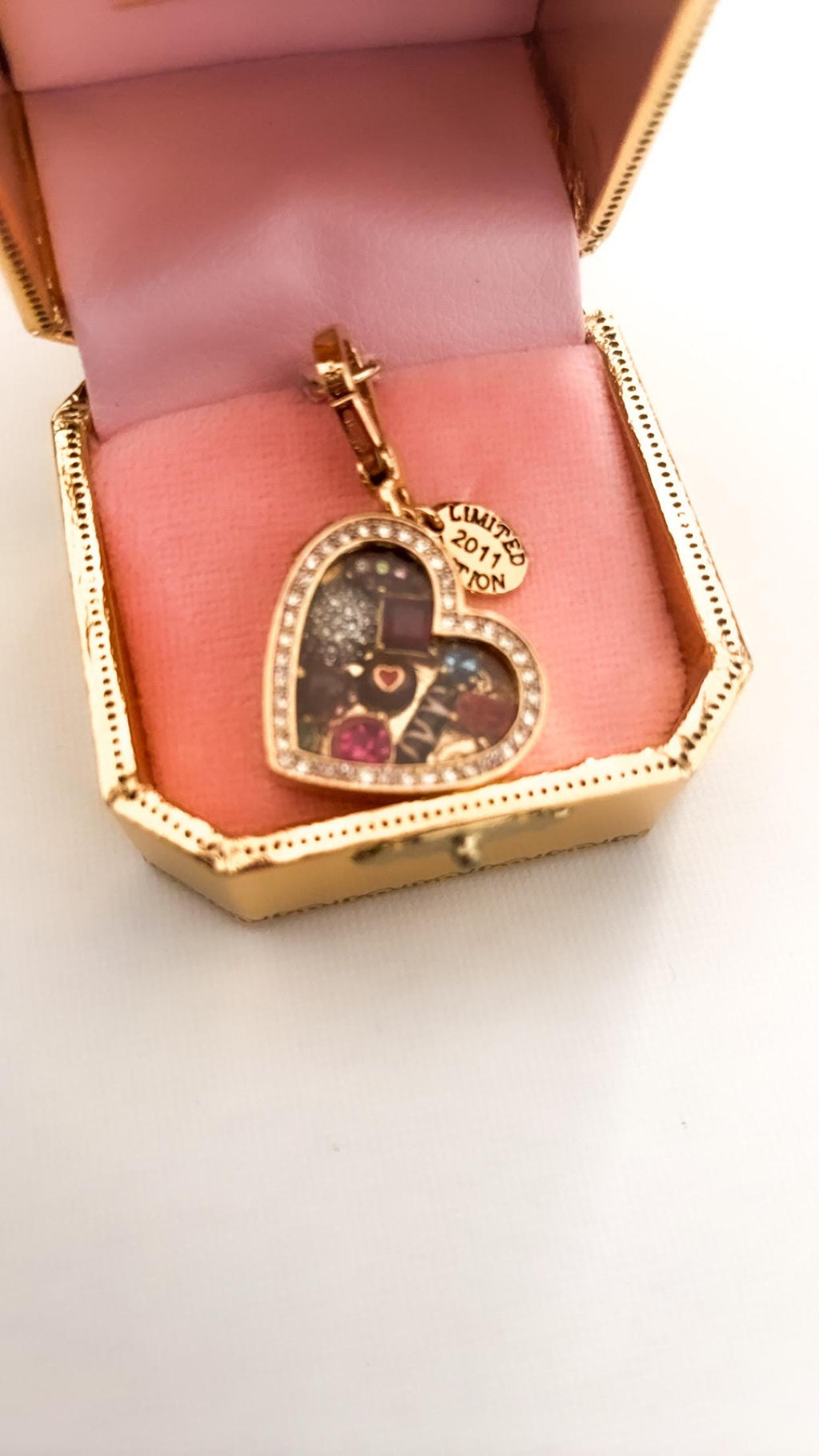 Juicy Couture Limited Edition Opening Chocolate Box Heart Charm (2011) – New in Box