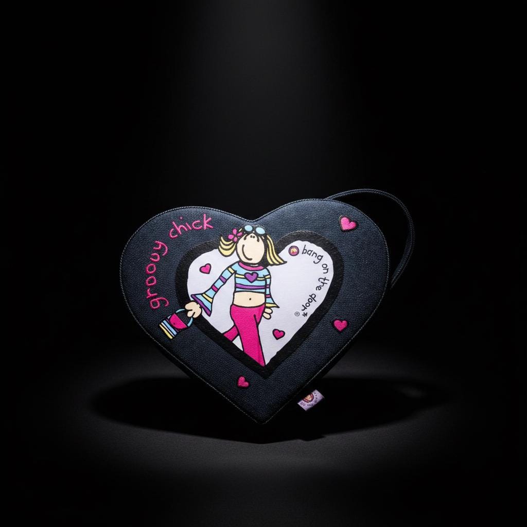 Кейс для украшений Santoro Groovy Chick Heart Denim (2003) – Восстановленный