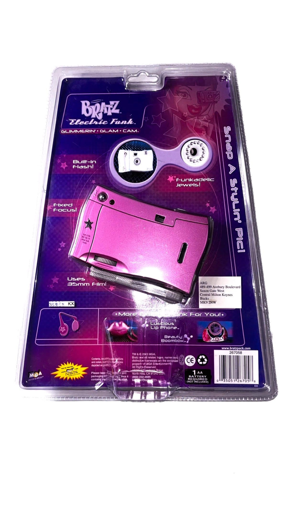 Fotocamera 35mm Bratz Electric Funk Glimmerin’ Glam Cam – Nuova nella confezione