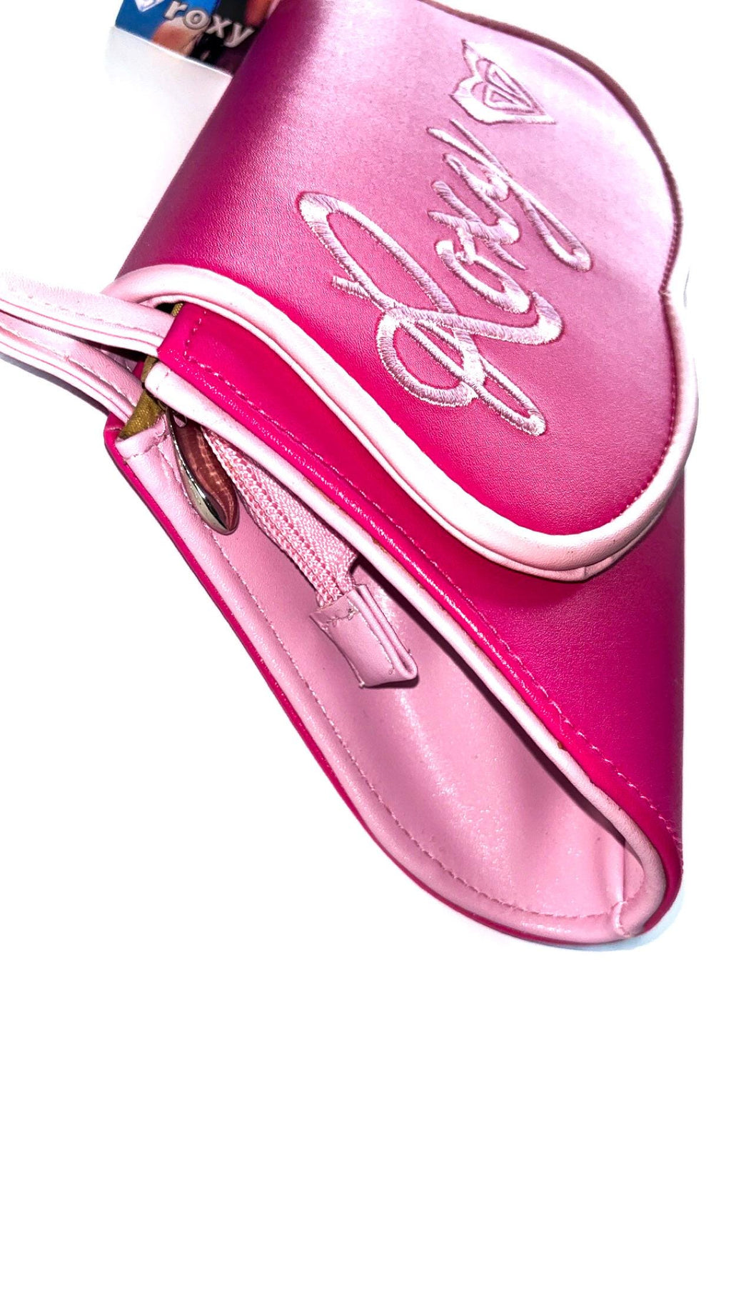 Borsa Roxy rosa stile pin-up con patta – Nuova con cartellini