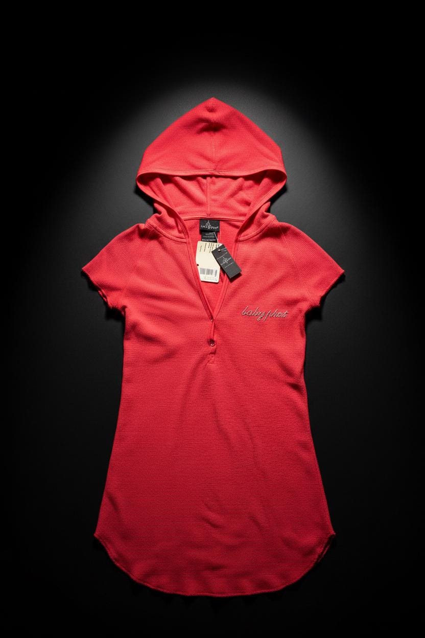 Baby Phat Coral Hooded Tee – Medium, New With Tags