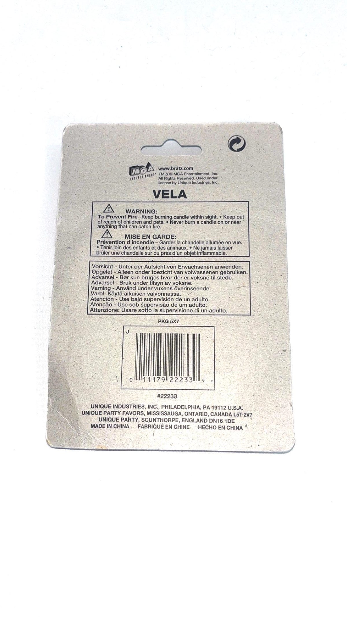 Vela para pastel de mariposa Bratz Fashion Pixiez Cloe – Nueva en su empaque