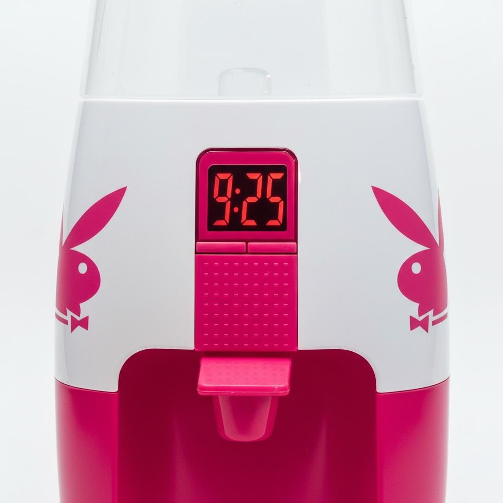 Playboy Pink & White 2.5L Water Dispenser with LCD Clock (2006) – New in Packaging