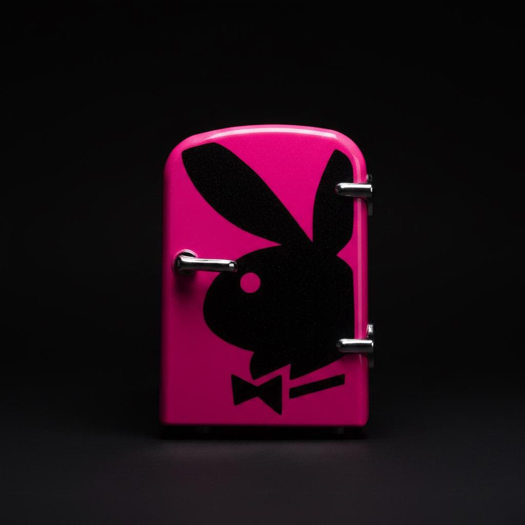 Playboy Hot Pink Glitter Mini Fridge (2003) – Refurbished