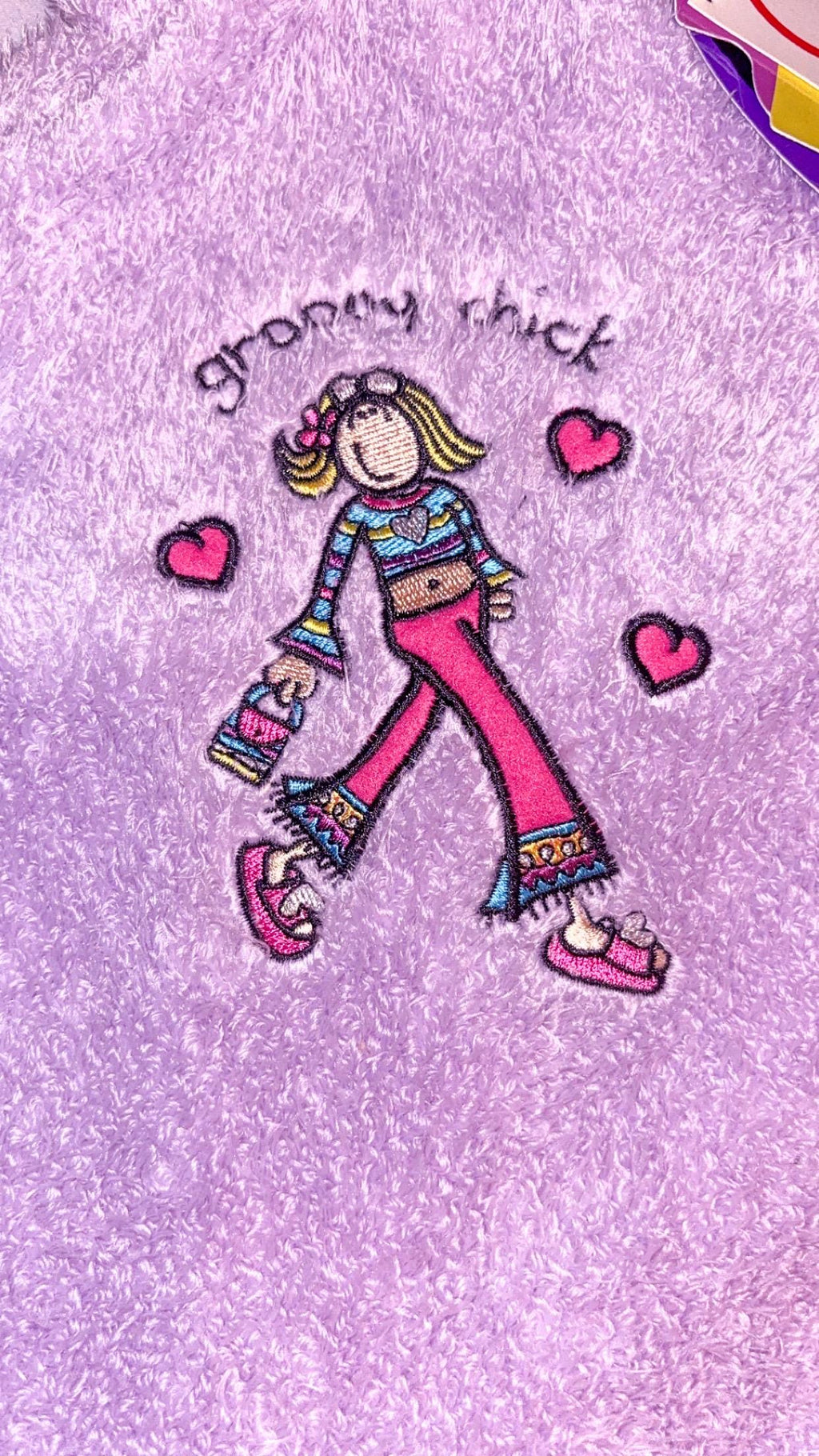 Santoro Groovy Chick Purple -kumikopattu (2003) – Uusi, laput mukana