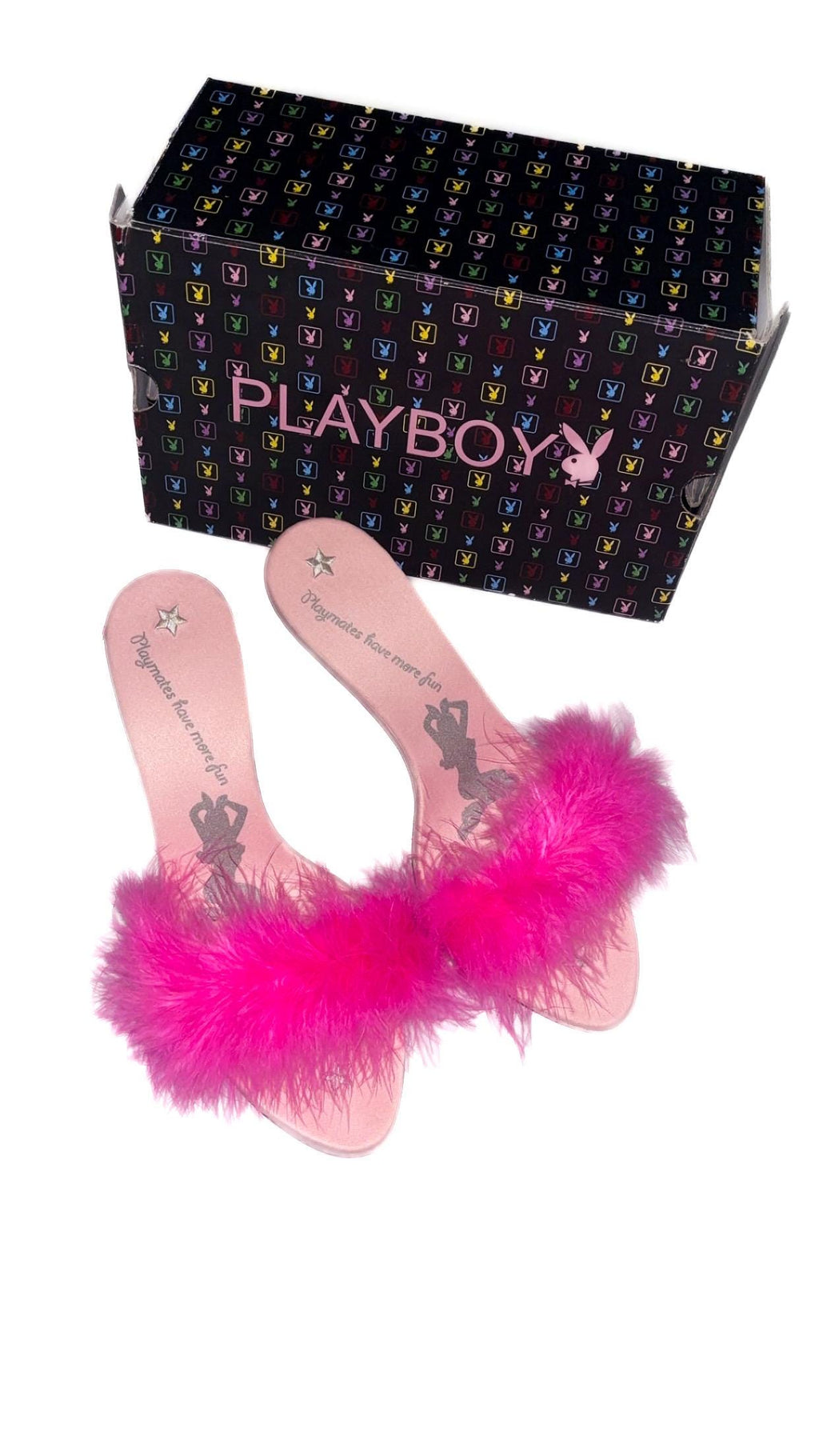 Playboy Playmates scarpe kitten heel rosa Advisory (2004) – UK 6, nuove in scatola