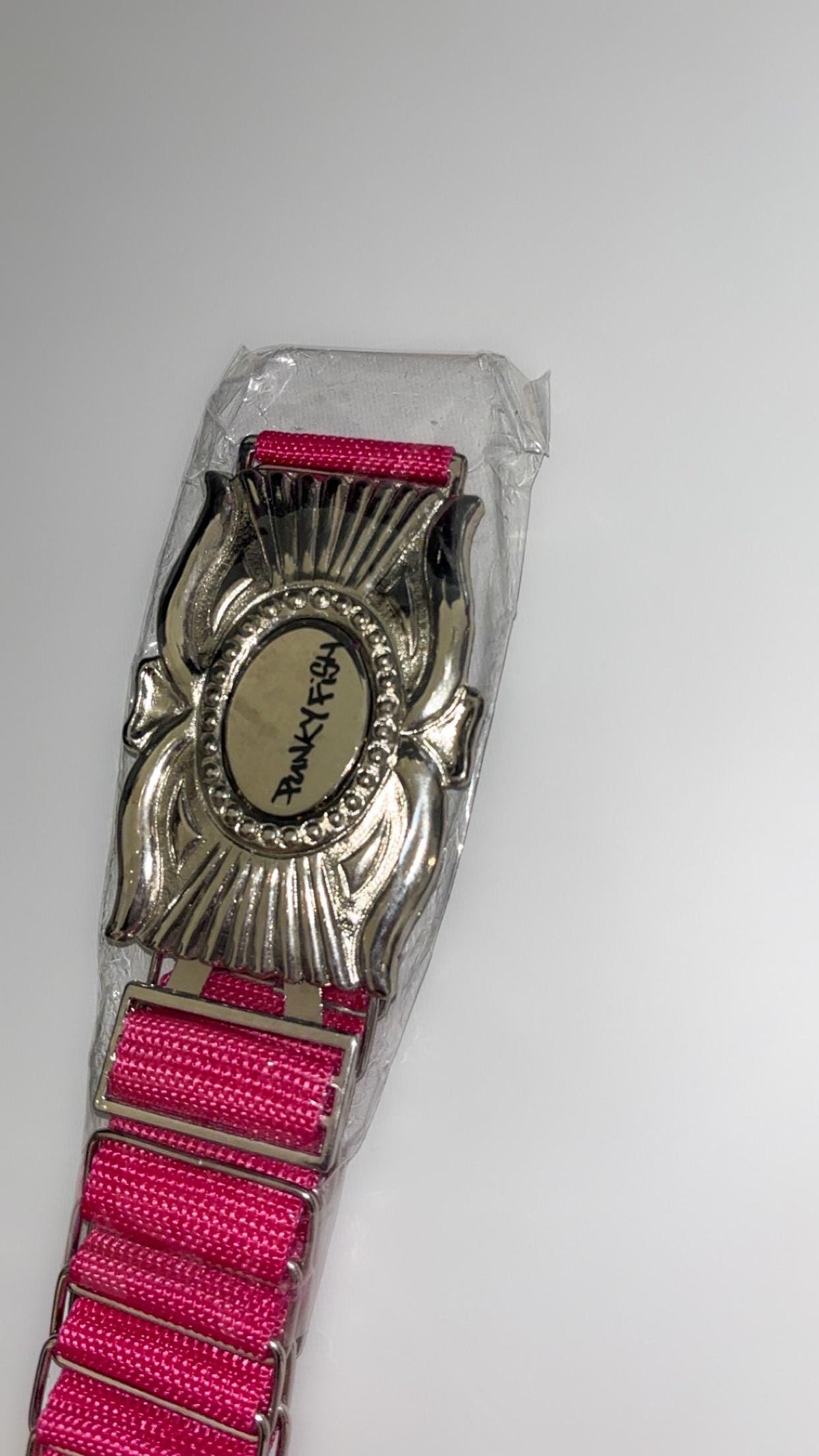 Punky Fish Pink Link Belt with Statement Buckle – New With Tags