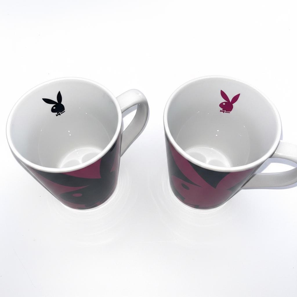 Playboy Bunny Mug Set of 2 (2006) – New in Original Packaging