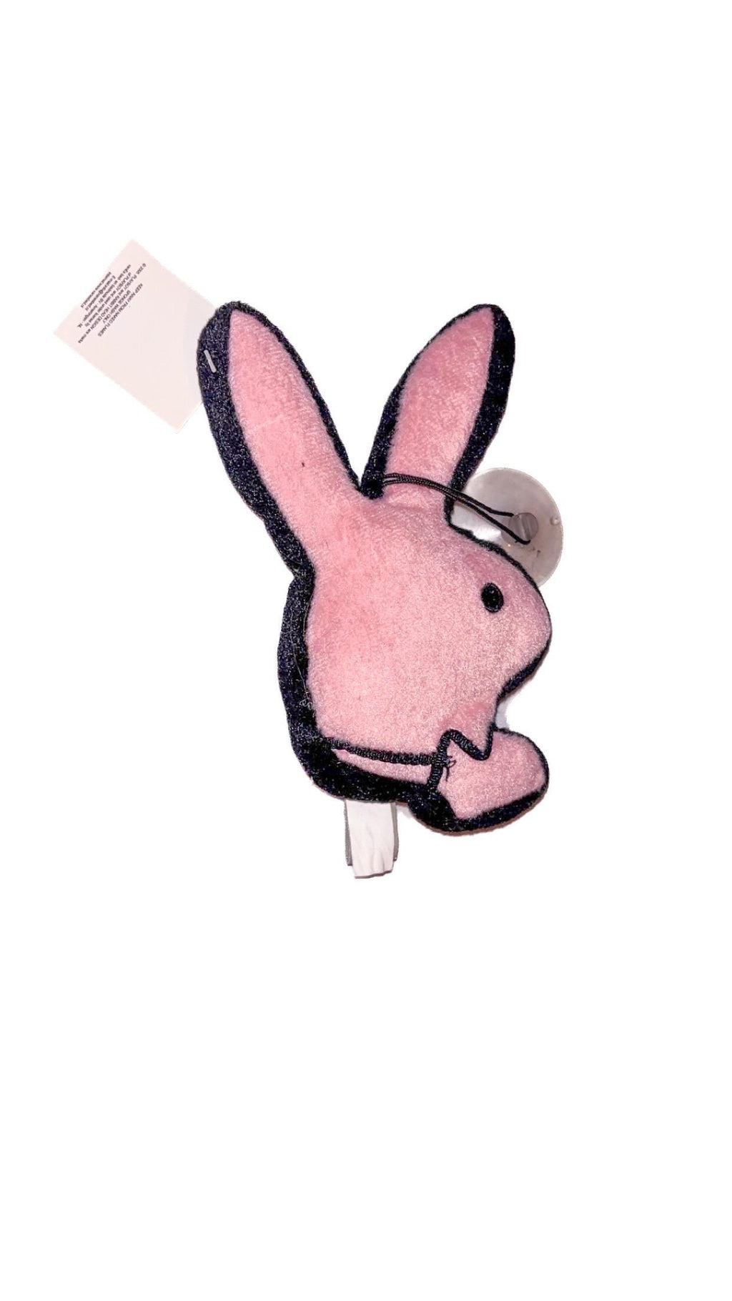 Playboy Pink Rabbit Head Plush Car Charm (2004) – New With Tags
