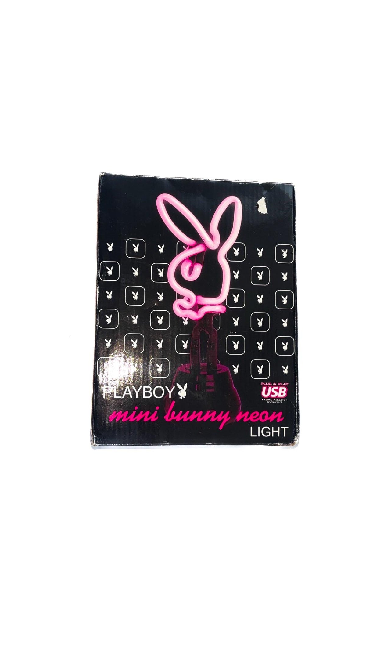 Playboy Mini Bunny Neon Light with USB & Mains Adaptor – New in Box