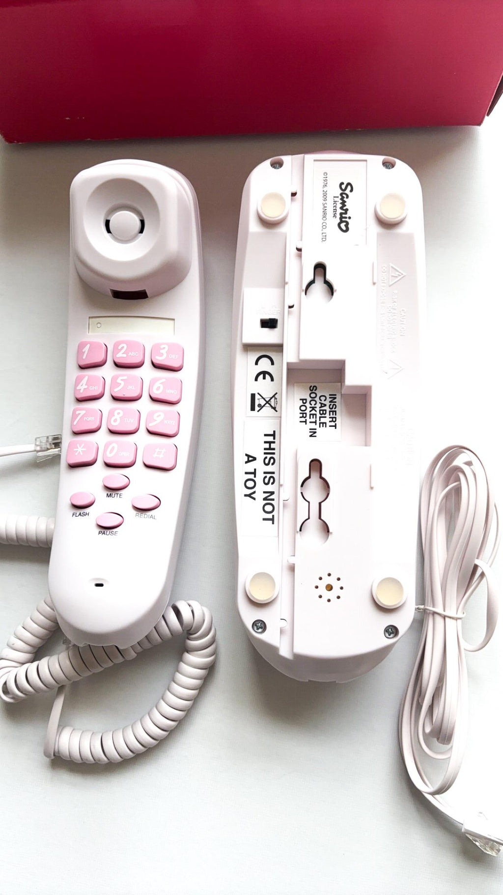 Téléphone fixe filaire Sanrio Hello Kitty (2009) – Neuf dans sa boîte