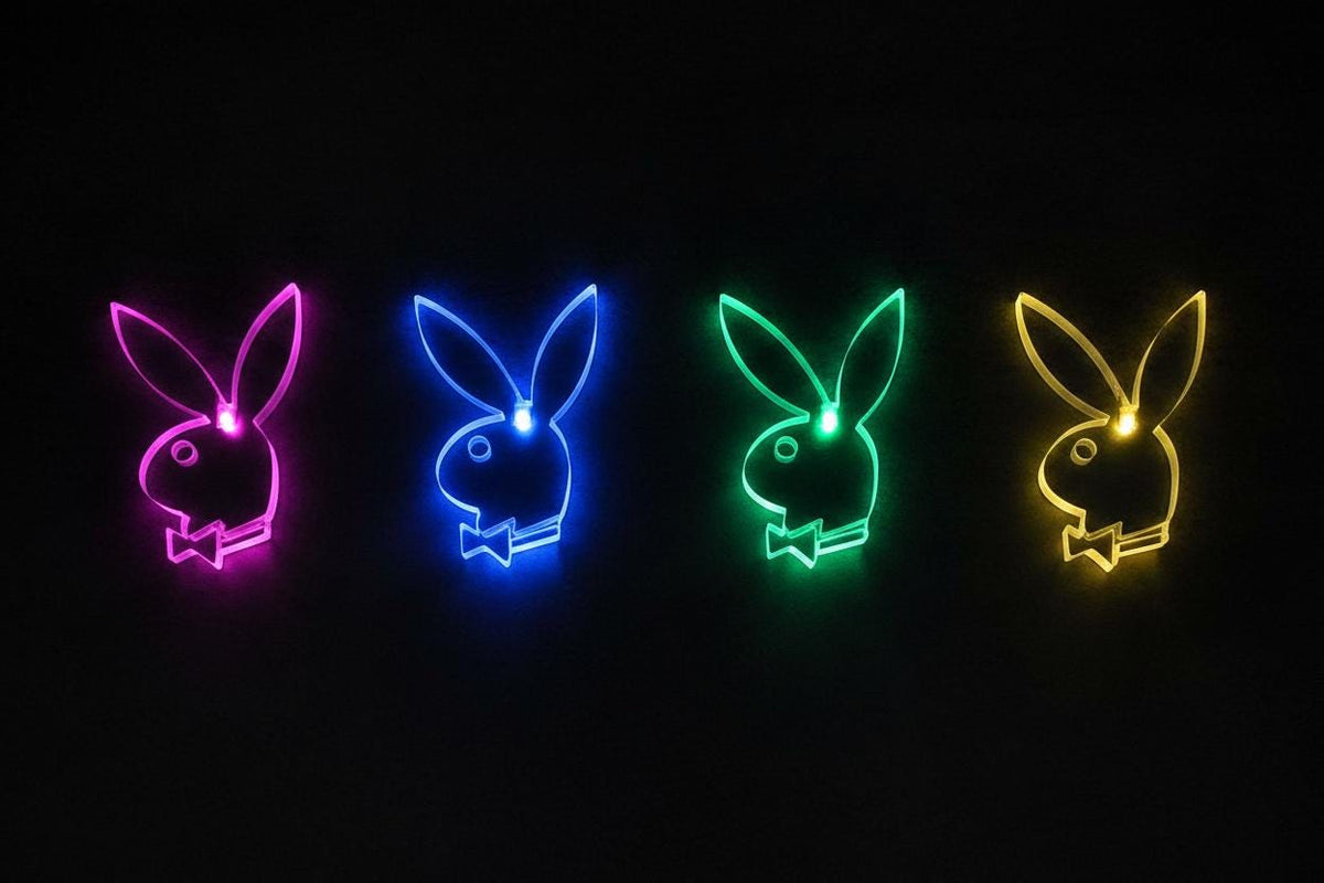 Playboy Rabbit Head Multicolour LED Light (2007) – New in Packaging