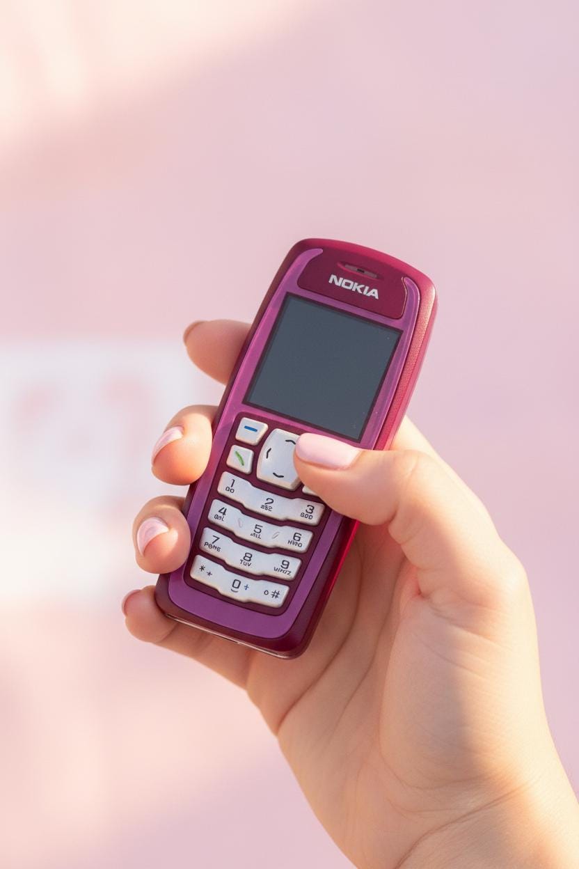 Nokia 3100 Deep Pink Mobile Phone (2003) – New in Original Packaging