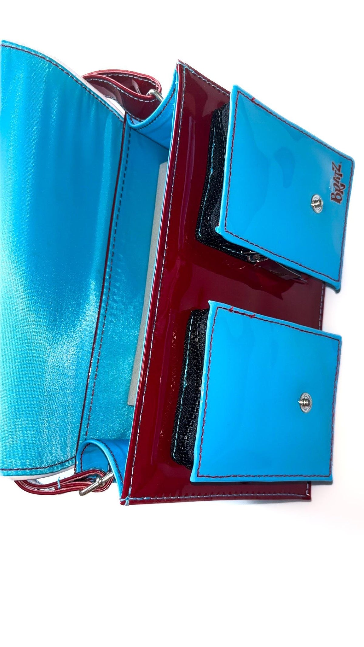 Bratz Sky-Blue & Burgundy Attaché Satchel Bag – Brand New