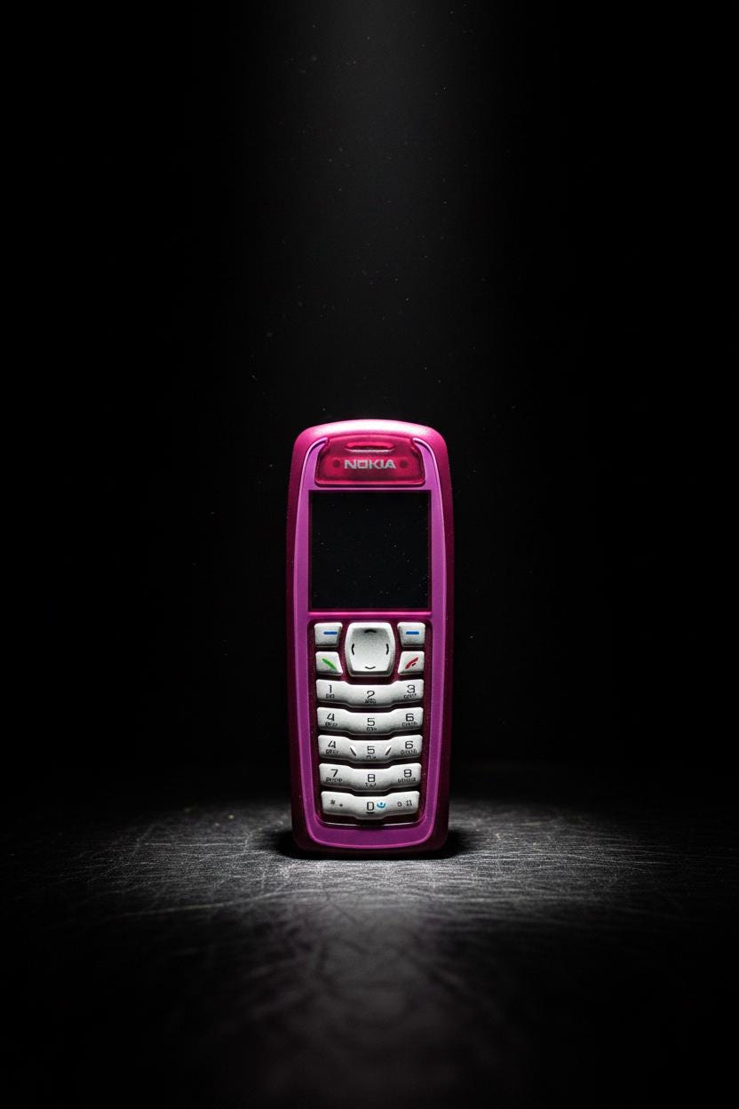 Nokia 3100 Deep Pink Mobile Phone (2003) – New in Original Packaging