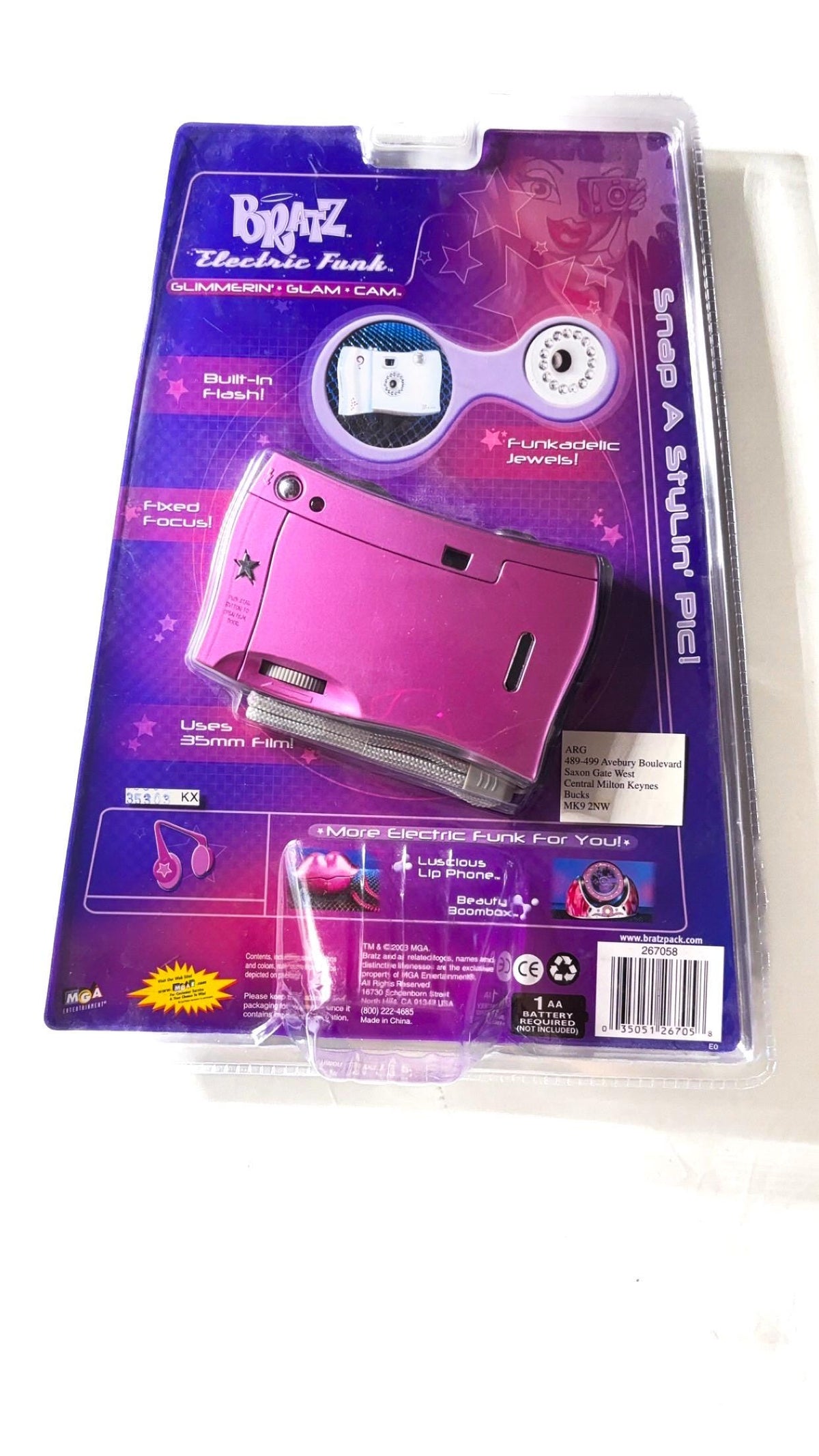 Fotocamera 35mm Bratz Electric Funk Glimmerin’ Glam Cam – Nuova nella confezione