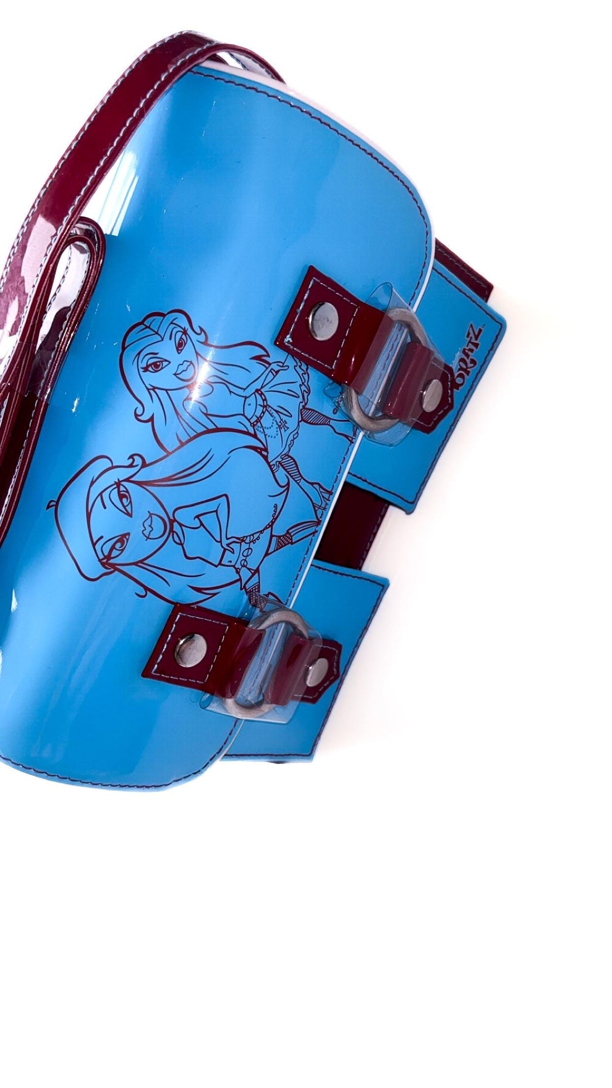 Bolso maletín attaché Bratz azul cielo y burdeos – Totalmente nuevo