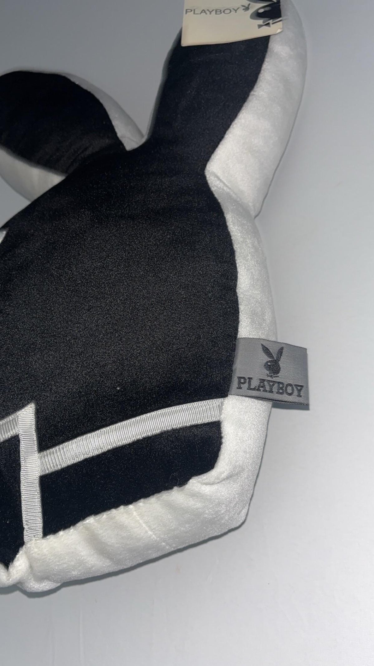 Playboy Black & White Rabbit Head Pillow (2004) – With Original Tags