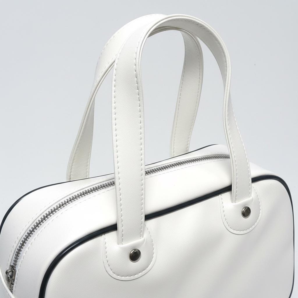 Borsa Santoro Tutti Cuti bianca a fiori (2004) – Nuova con etichette