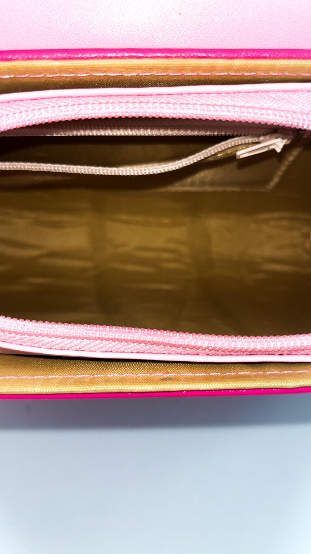 Borsa Roxy rosa stile pin-up con patta – Nuova con cartellini