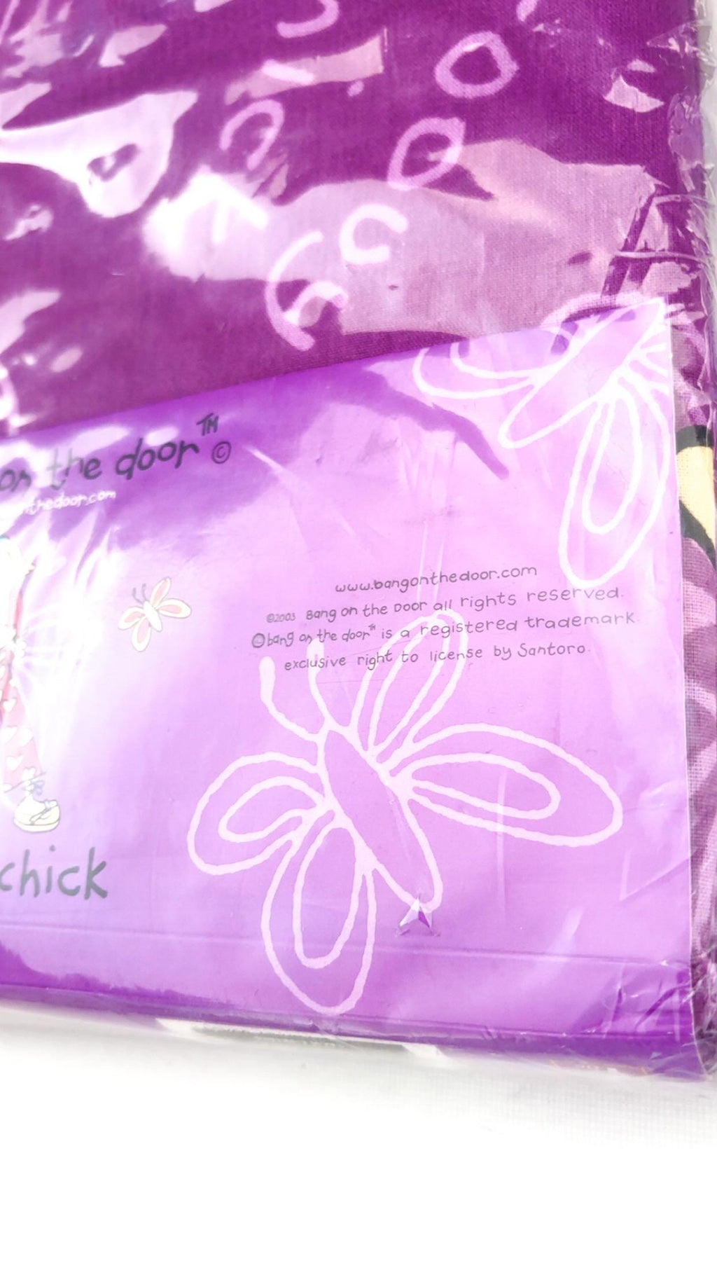 Пара фиолетовых хлопковых штор Groovy Chick, 168 × 183 см — новые, в упаковке