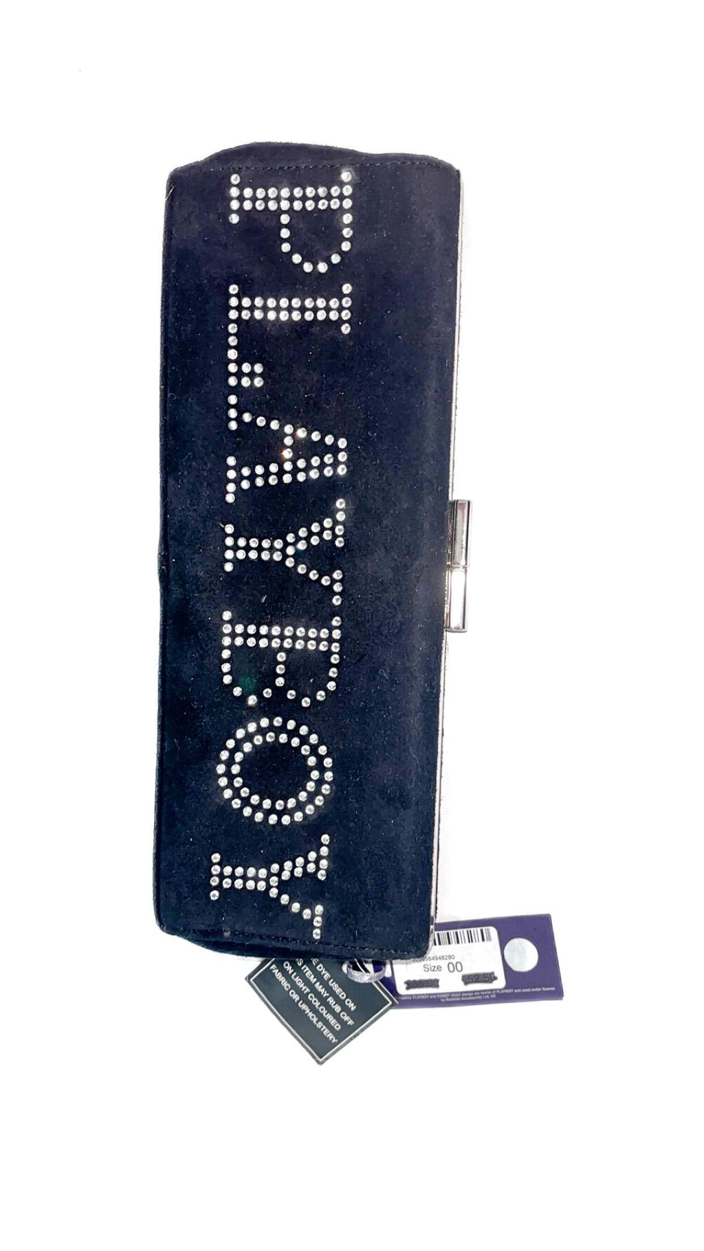 Pochette Playboy Logo Noir Diamanté (2005) – Neuve Avec Étiquettes & Sac Anti-poussière