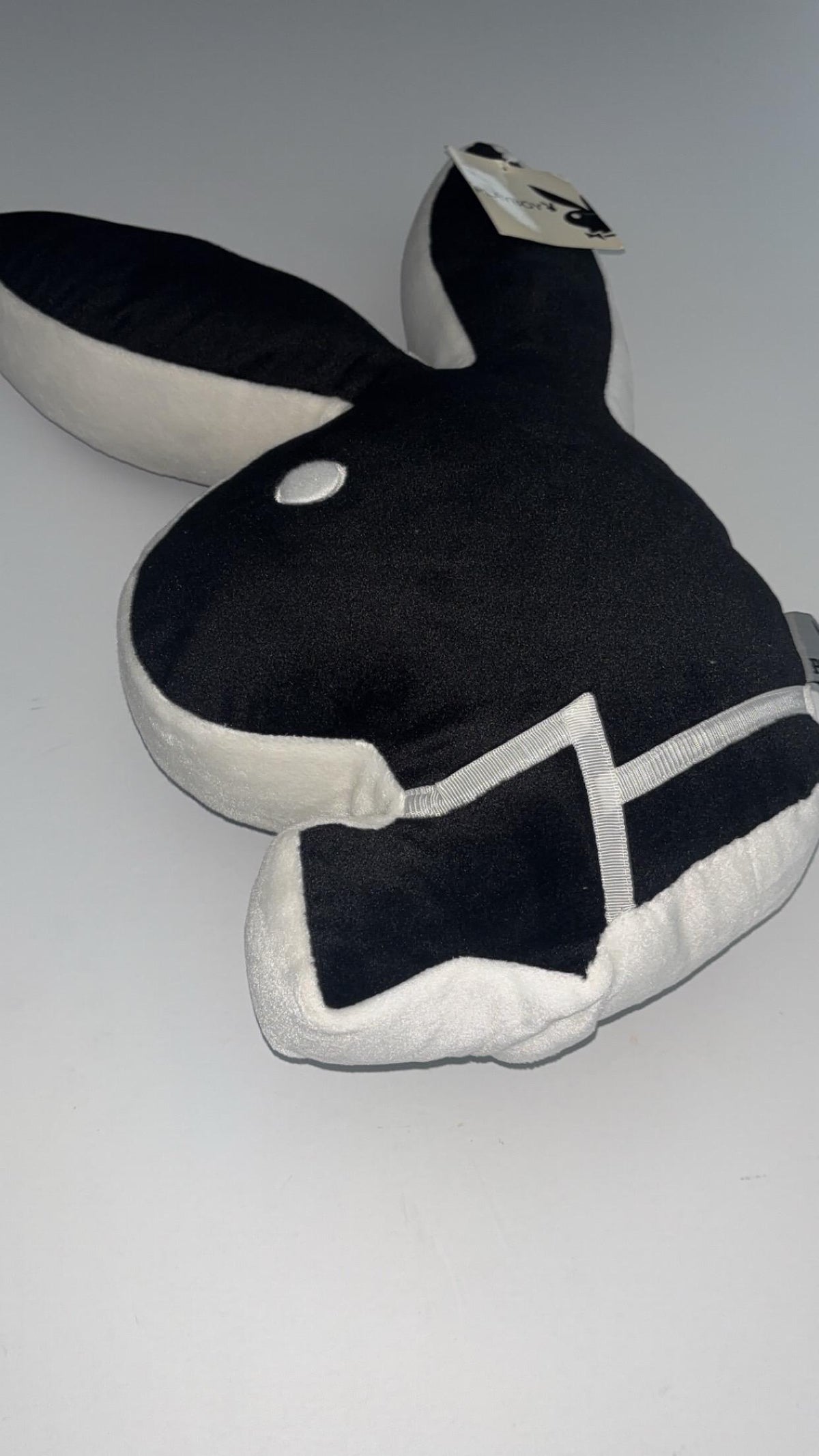 Playboy Black & White Rabbit Head Pillow (2004) – With Original Tags