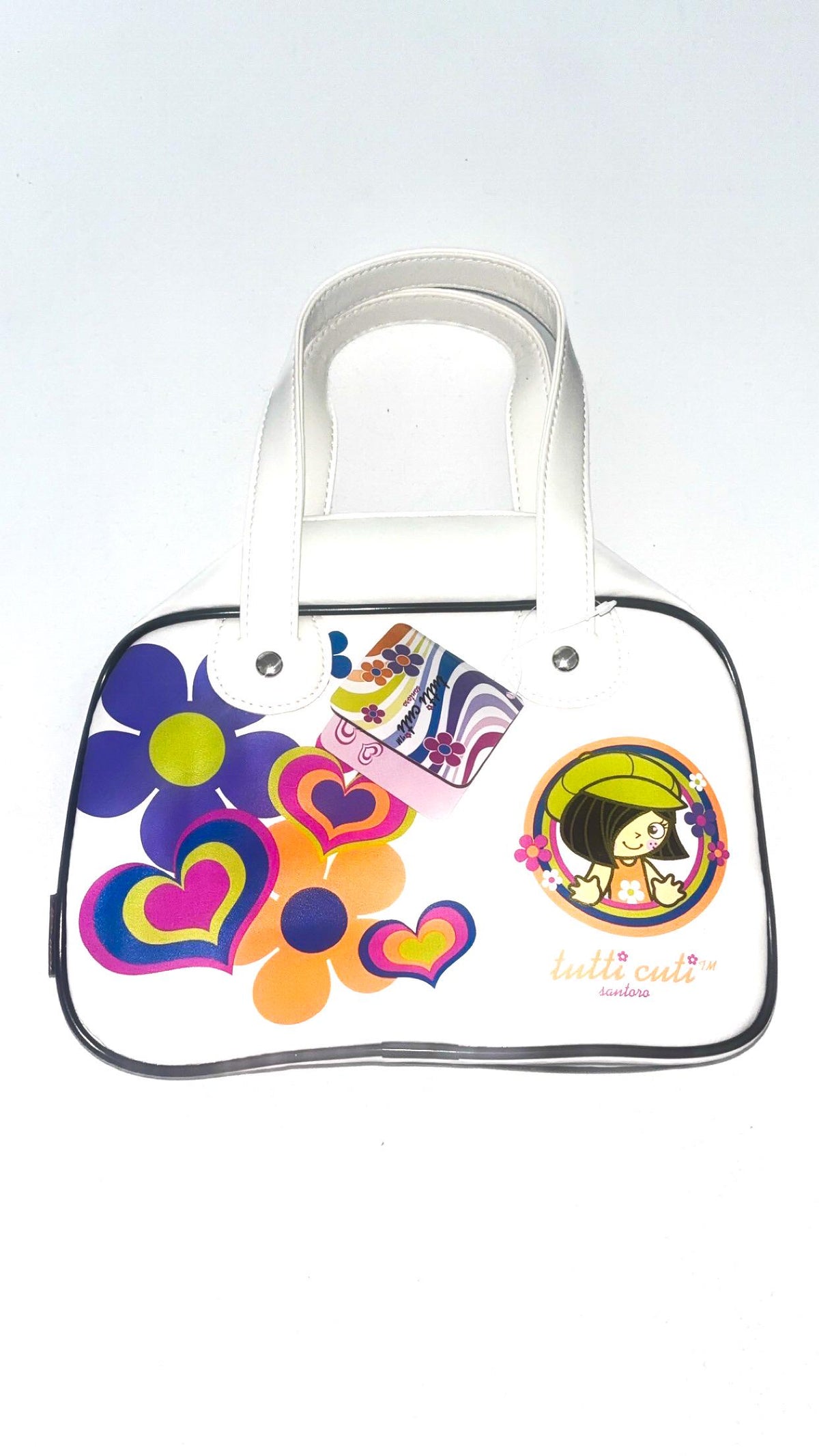 Santoro Tutti Cuti White Floral Handbag (2004) – New With Tags