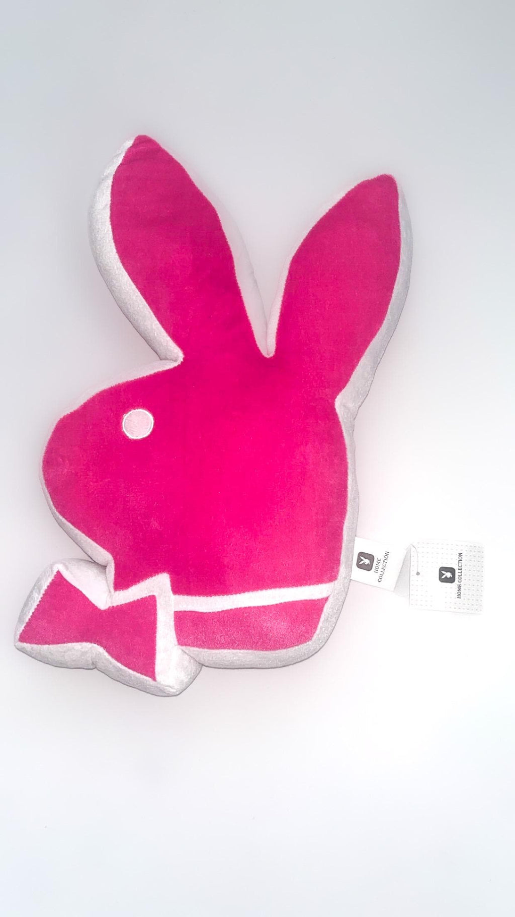 Playboy Pink & White Rabbit Head Pillow (2004) – With Original Tags