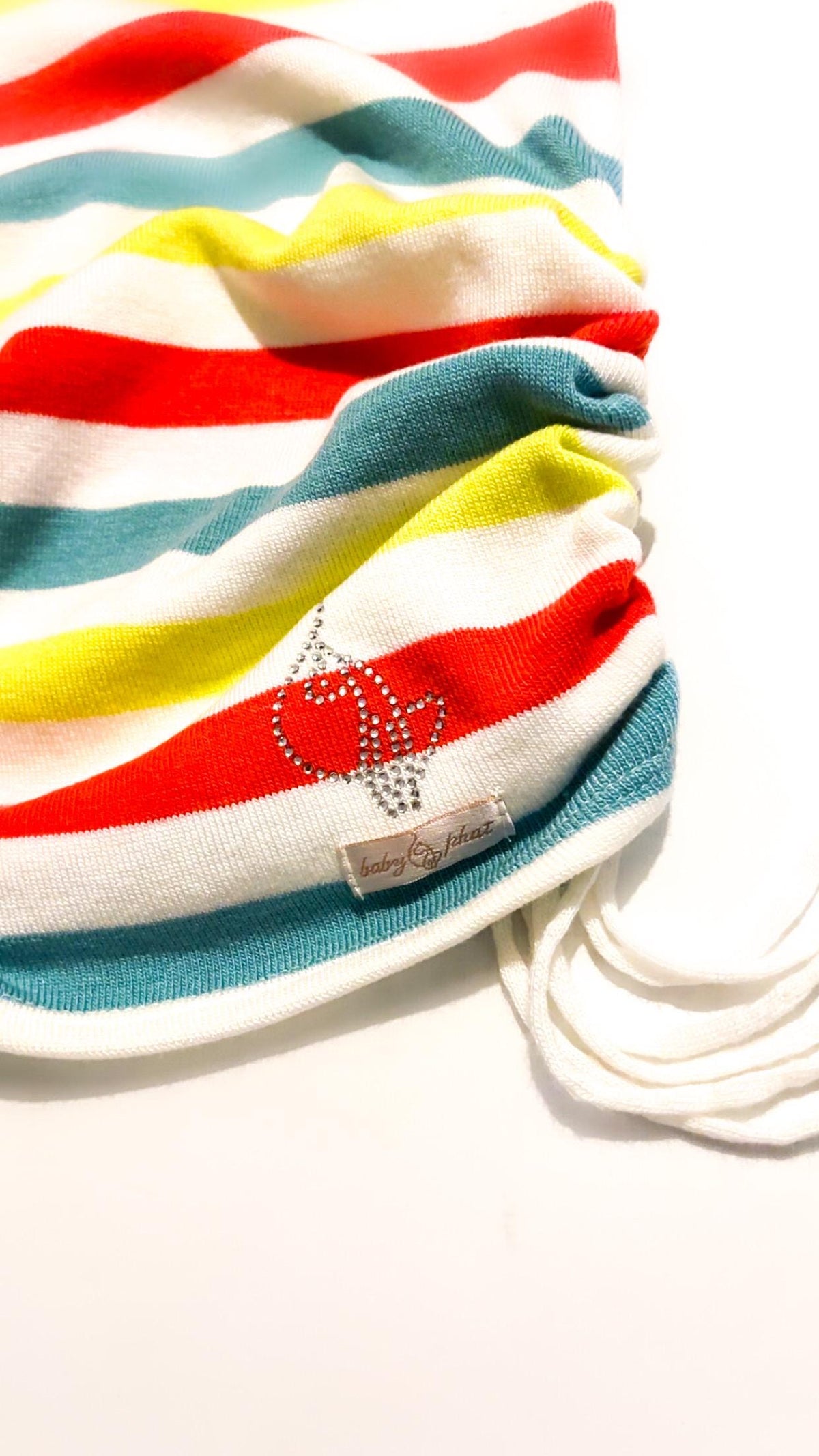 Baby Phat Rainbow Stripe Ruched Knit Bandeau – Medium, New With Tags