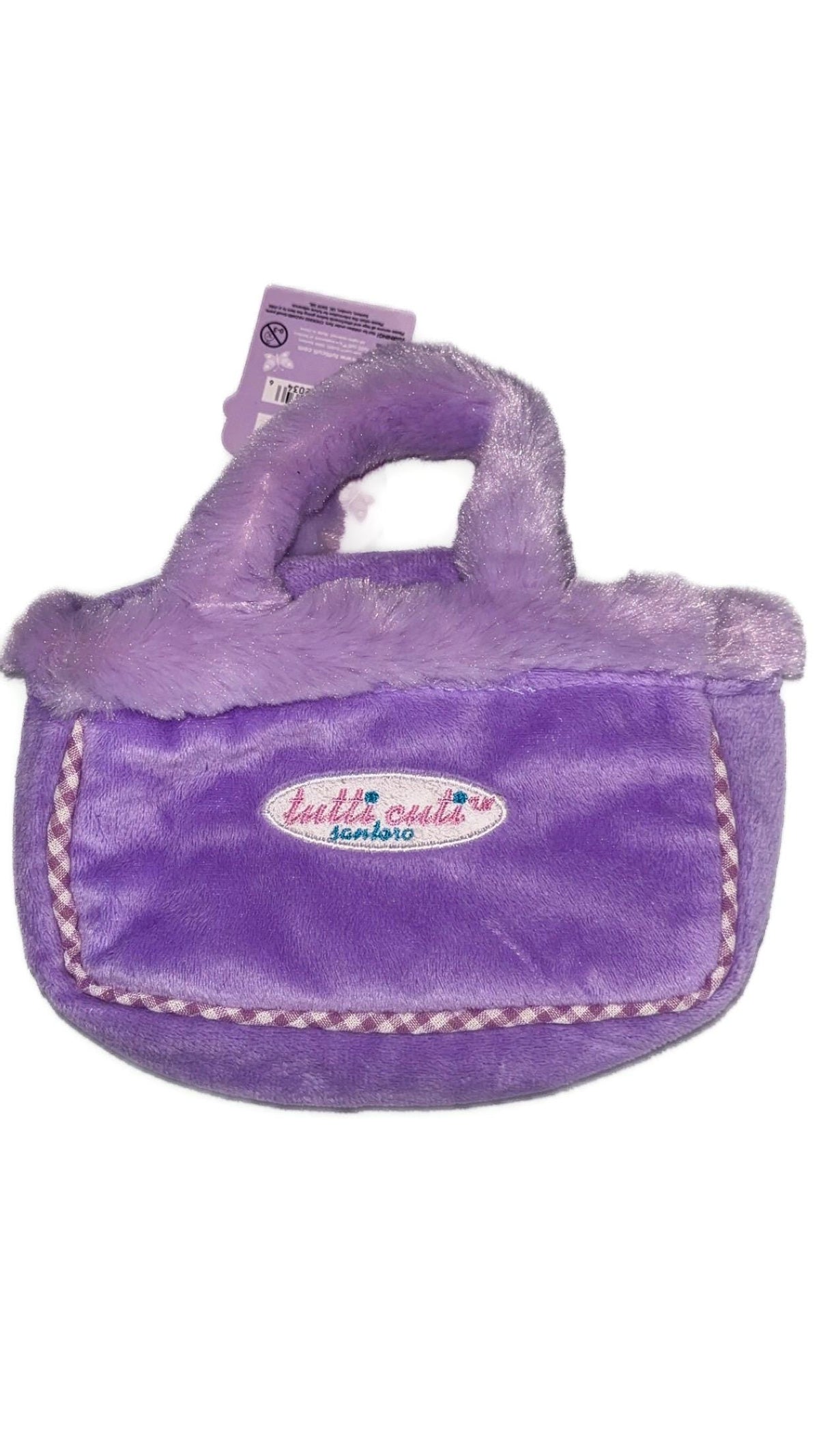 Santoro Tutti Cuti Purple ‘Puppy Love’ Faux Fur Mini Bag (2006) – New With Tags