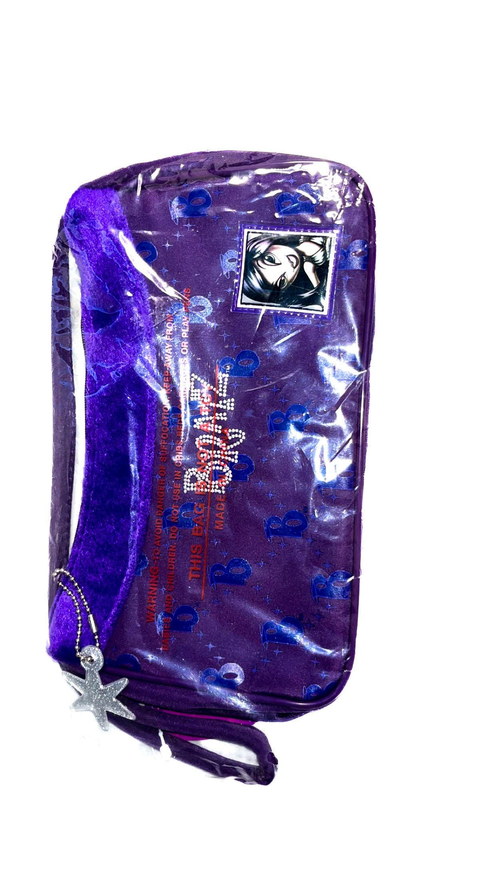 Bratz Jade Purple Monogram Bag with Faux-Fur Trim & Star Charm – New With Tags
