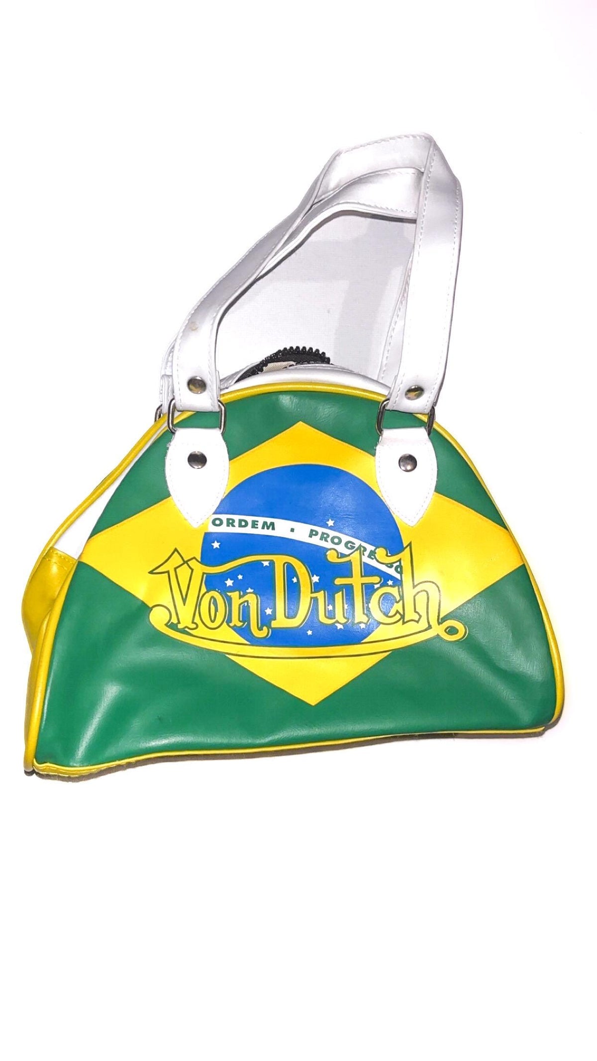 Vintage Von Dutch Brazil Flag Bowler Bag – Refurbished