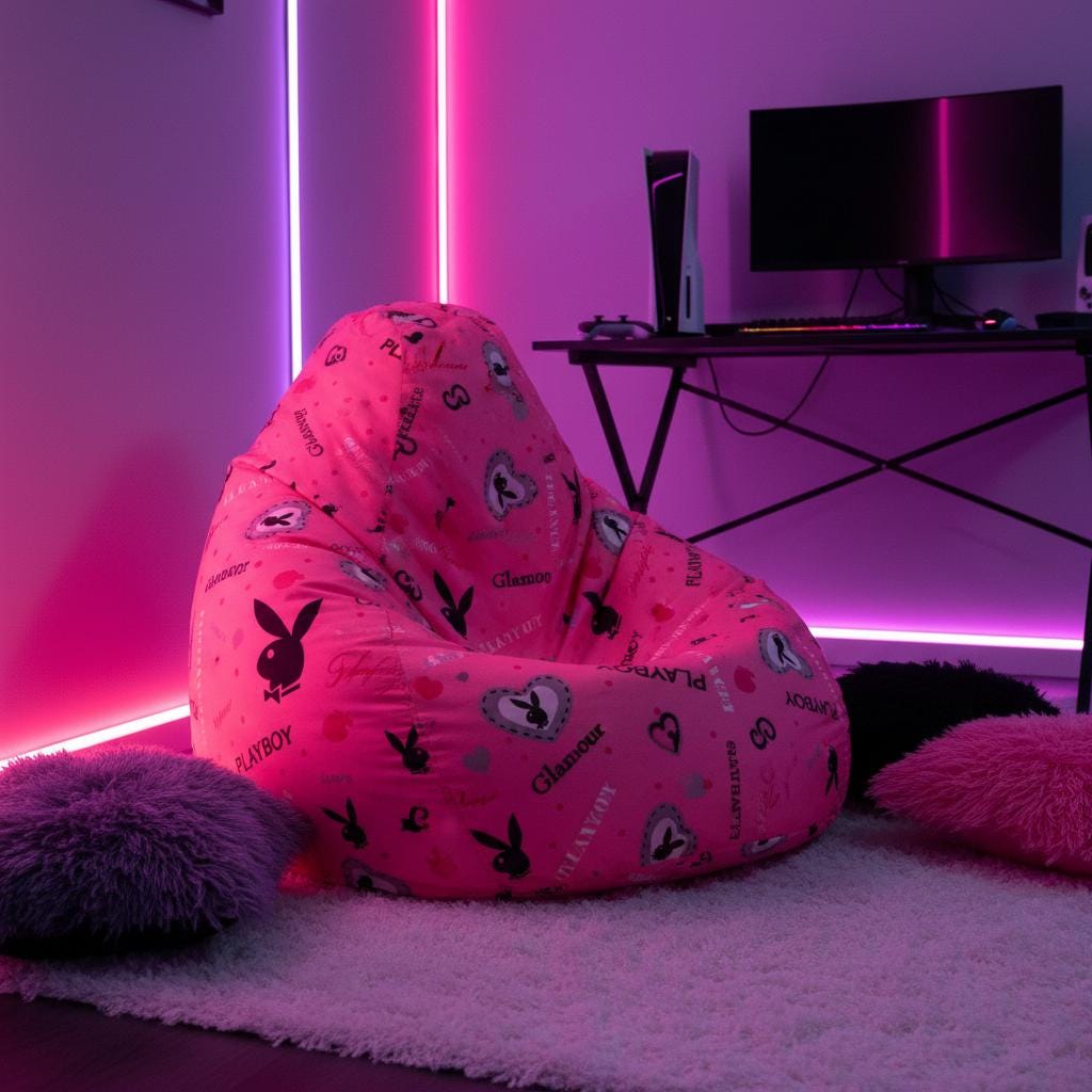 Playboy Pink Slouch Bean Bag Cover (2010) – New & Sealed