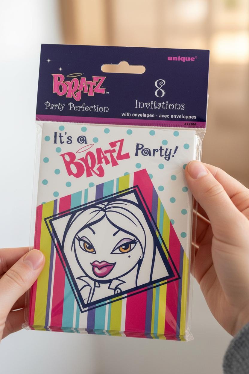 Bratz Yasmin Event Invitations, Pack of 8 (2004) – New & Sealed